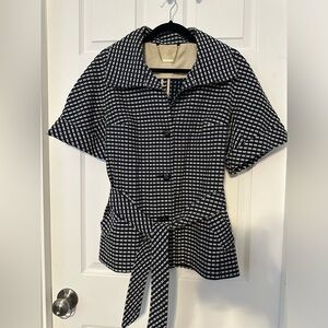 Trina Turk Navy & White Jacket Size 4